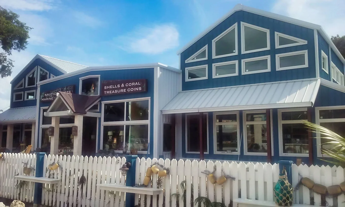 Buck Steel retail metal building for Ocean Gardens in Islamorada, Florida Keys