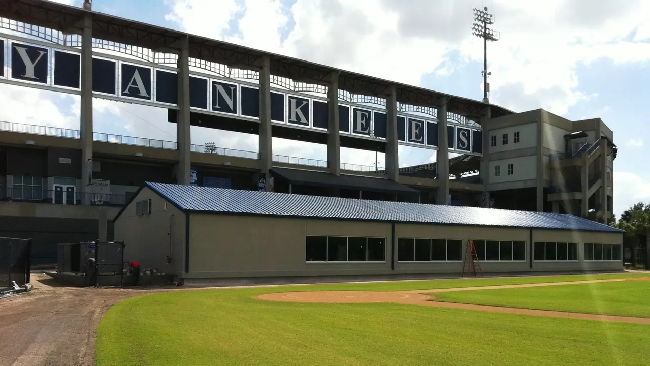 Buck Steel commercial steel building at NY Yankees spring training facility, Tampa FL